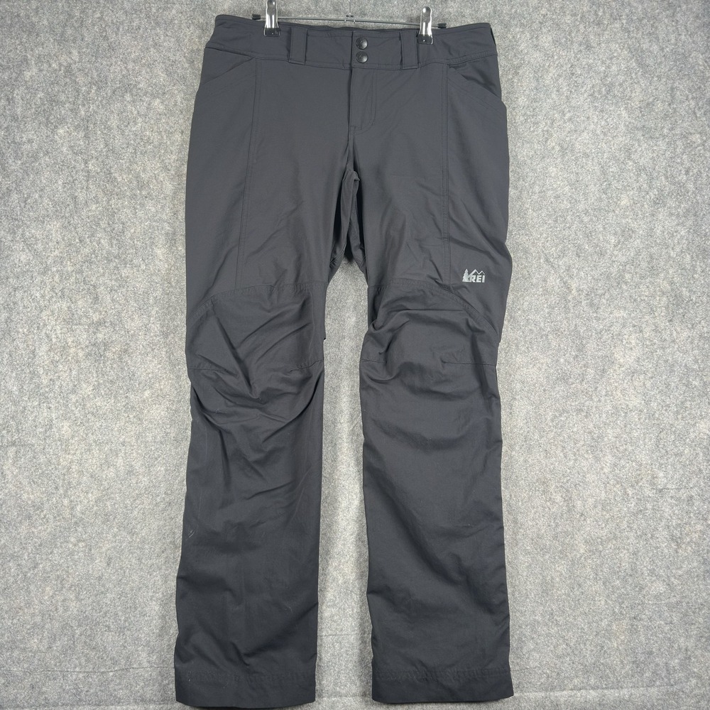 REI Screeline Pants Womens 10 Petite Gray Stretch Hiking Quick Dry Trail